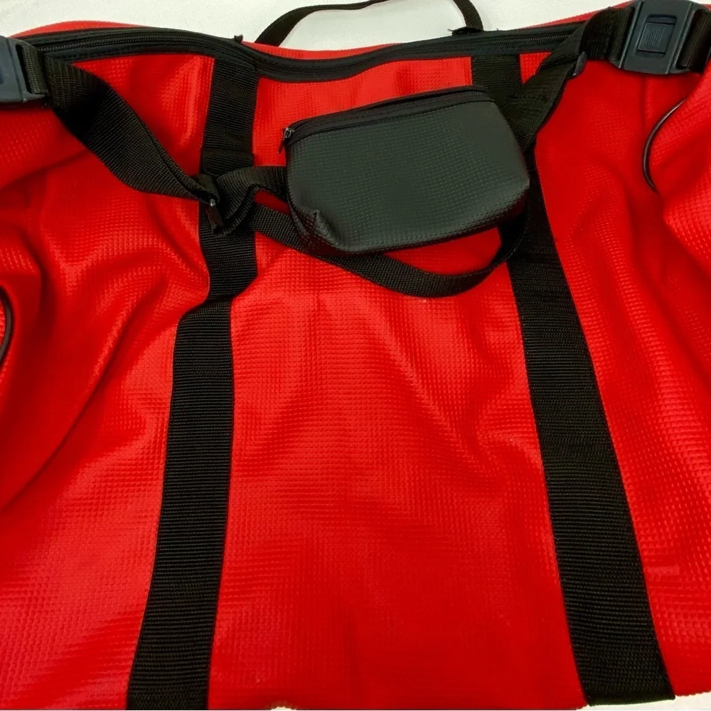 Vintage Le Club Red Duffle Bag